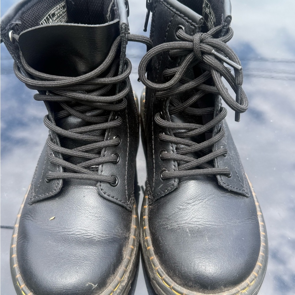 Black Leather Men's Boots